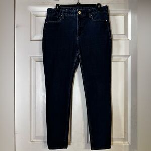 EUC White House Black‎ Market Women's Dark Blue Jeans Size 10